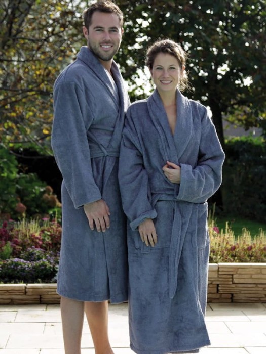 Szlafrok unisex Bathrobe Shawl Collar A&R AR025