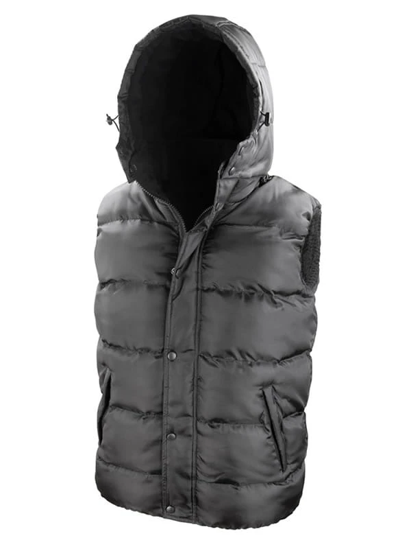 Bezrękawnik pikowany firmowy z logo Result Nova Lux R223X