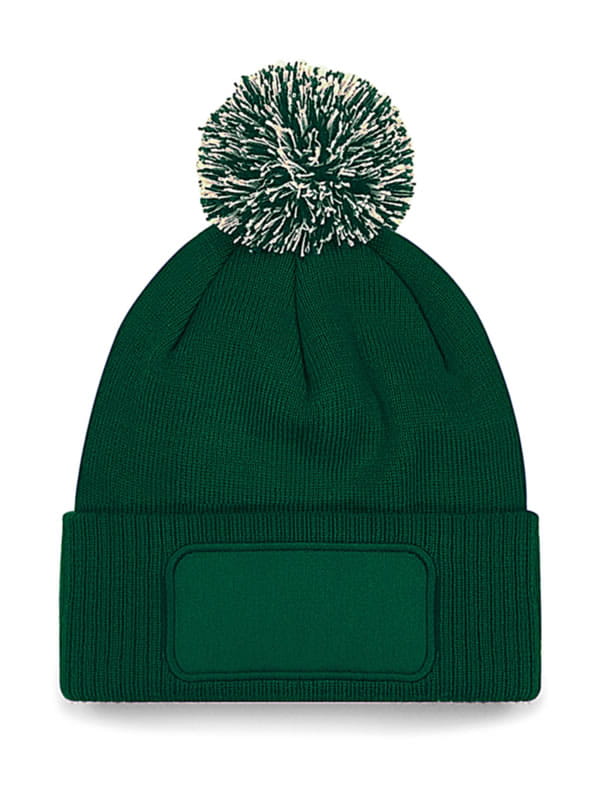 Czapka Snowstar z naszywką B443 Bottle Green/Off White