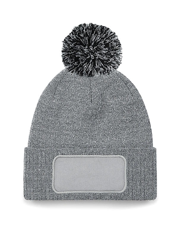 Czapka Snowstar z naszywką B443 Heather Grey/Black
