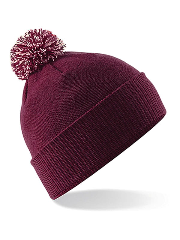 Burgundy-Off White