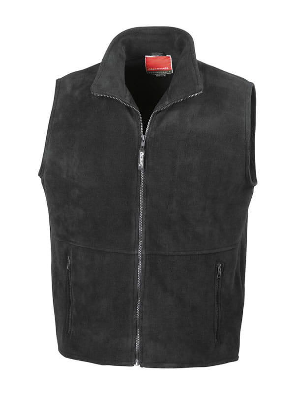 Bezrękawnik polarowy Unisex Result R037X Black