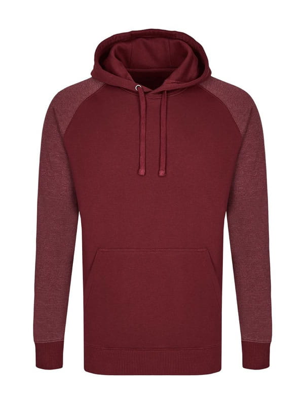 Męska bluza Hoody my mate MY610 Burgundy/Heather Burgundy