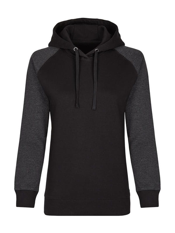 Damska bluza Ladies´ No Pocket Hoody MY621 Black/Heather Black