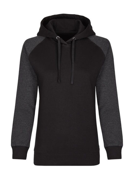 Damska bluza Ladies´ No Pocket Hoody MY621 Black/Heather Black