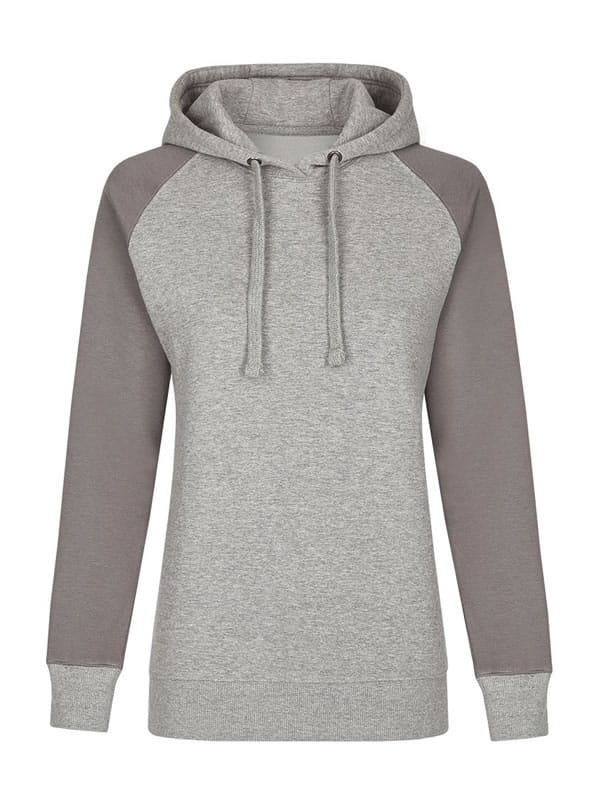 Damska bluza Ladies´ No Pocket Hoody MY621 Heather Grey/Grey Solid