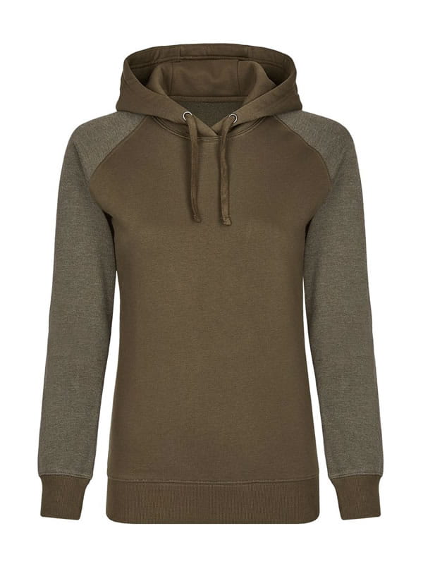 Damska bluza Ladies´ No Pocket Hoody MY621 Olive/Heather Olive