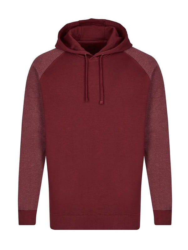 Męska bluza Men´s No Pocket Hoody MY611 Burgundy/Heather Burgundy