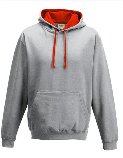 Heather Grey Fire Red