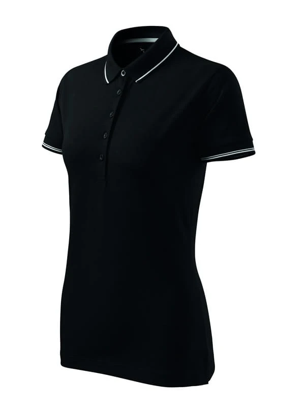 Damska koszulka Polo Malfini Perfection plain - kolor 01 Czarny