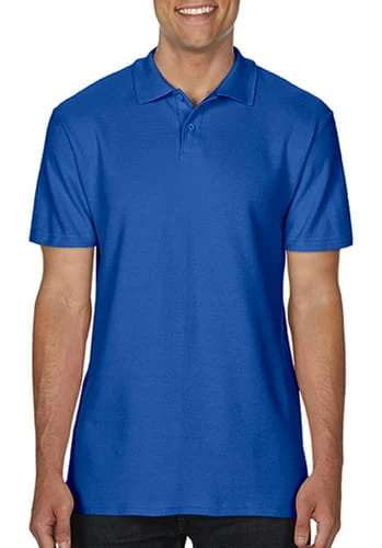 Męska koszulka Polo z logo - Gildan Softstyle® Double Piqué 64800