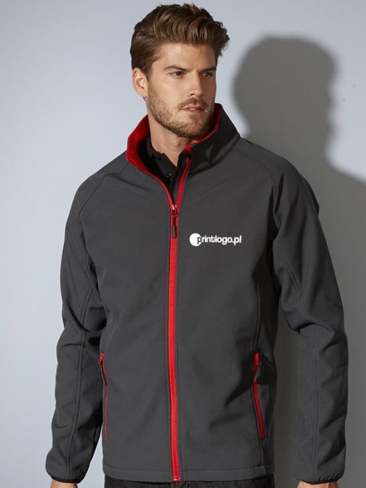 Męska kurtka firmowa softshell James Nicholson Promo JN1130
