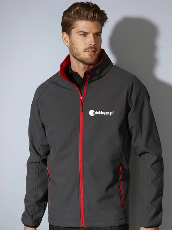 Męska kurtka firmowa softshell James Nicholson Promo JN1130