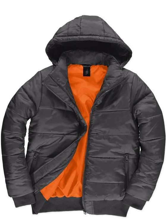 Dark Grey Neon Orange